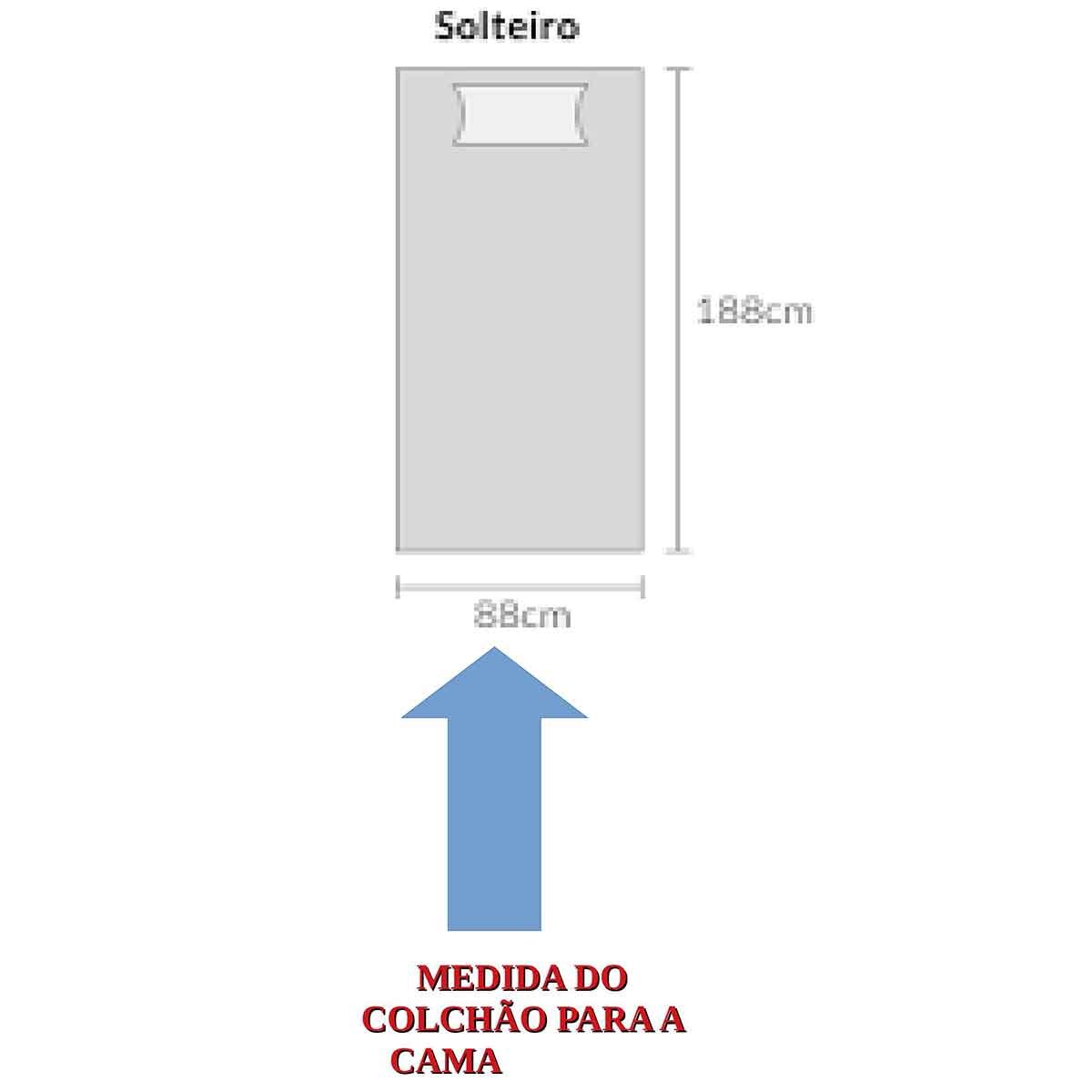 Cama Solteiro Infanto Juvenil MDP Clara  Branco