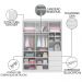 Guarda Roupa Infantil 3 Portas 4 Gavetas Pérola Branco - Phoenix
