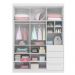 Guarda Roupa Infantil 3 Portas 4 Gavetas Pérola Branco - Phoenix