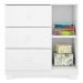 Guarda Roupa Infantil 4 Portas Cômoda 3 Gavetas Duda Branco  - Phoenix