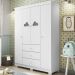 Guarda Roupa Infantil 4 Portas e 3 Gavetas Ane Branco - Phoenix