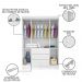 Guarda Roupa Infantil 4 Portas e 3 Gavetas Ane Branco - Phoenix