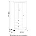 Guarda Roupa Infantil 99cm 3 Portas 3 Gavetas Duda Branco    - Phoenix