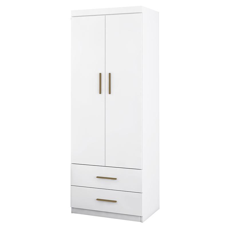 Guarda Roupa Infantil Chiara 2 Portas e 2 Gavetas Branco - Phoenix Baby