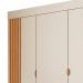 Guarda Roupa Infantil Detalhe Ripada 3 Portas Ayla Off White - Phoenix