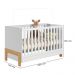 Jogo de Quarto Infantil Ayla com Guarda Roupa e Berço Branco Acetinado - Phoenix Baby
