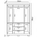 Jogo de Quarto Infantil Guarda Roupa e Cômoda Ane Branco - Phoenix