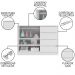 Jogo de Quarto Infantil Guarda Roupa e Cômoda Pérola Branco - Phoenix