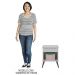 Mesa de Cabeceira Infantil com 1 Gaveta Melinda Cinza - Phoenix