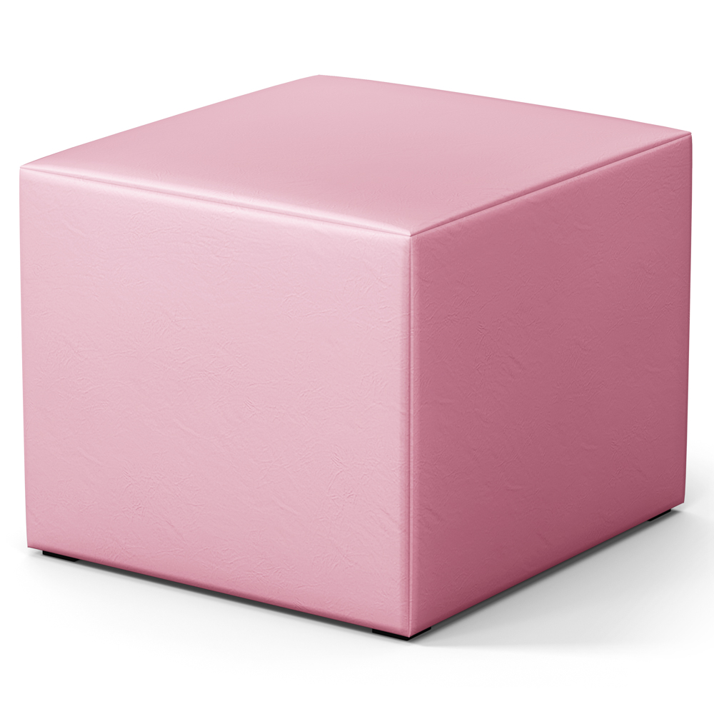 Poltrona Amamentação Base Madeira Balanço e Puff Letícia Sintético Rosa - Phoenix