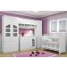 Quarto Infantil 05 Peças Eloísa com Berço e Cômoda Branco - Phoenix Baby