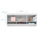 Quarto Modulado Infantil Eloisa 3 Portas, Ponte Aérea e Cômoda Branco - Phoenix Baby