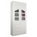 Quarto Modulado Infantil Eloisa com Guarda Roupa 2 Portas e Ponte Aérea Branco - Phoenix Baby