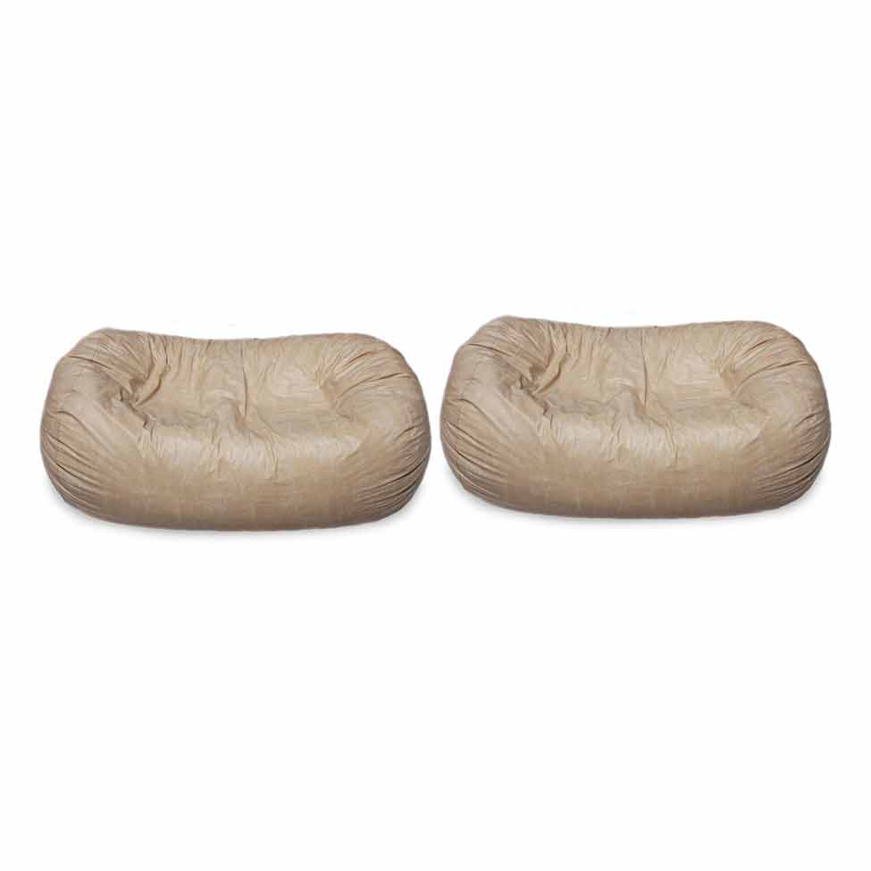 Conjunto com 2 Puffs Big Casal Saara