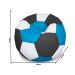 Puff Bola Super em Azul Branco & Preto
