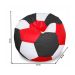 Puff Bola Super em Vermelho Preto & Branco