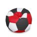 Puff Bola Super em Vermelho Preto & Branco