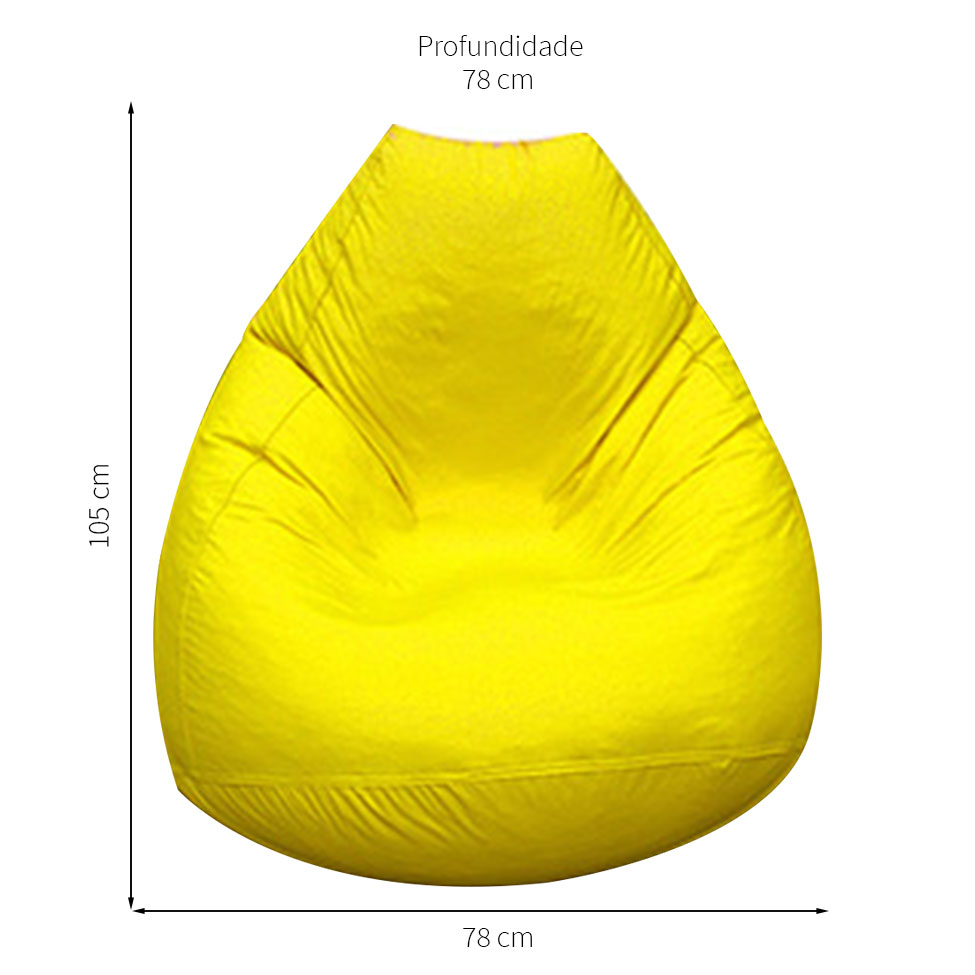 Puff Fofão Amarelo