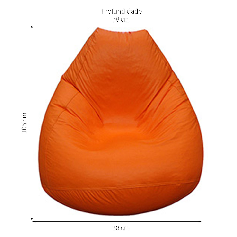 Puff Fofão Laranja