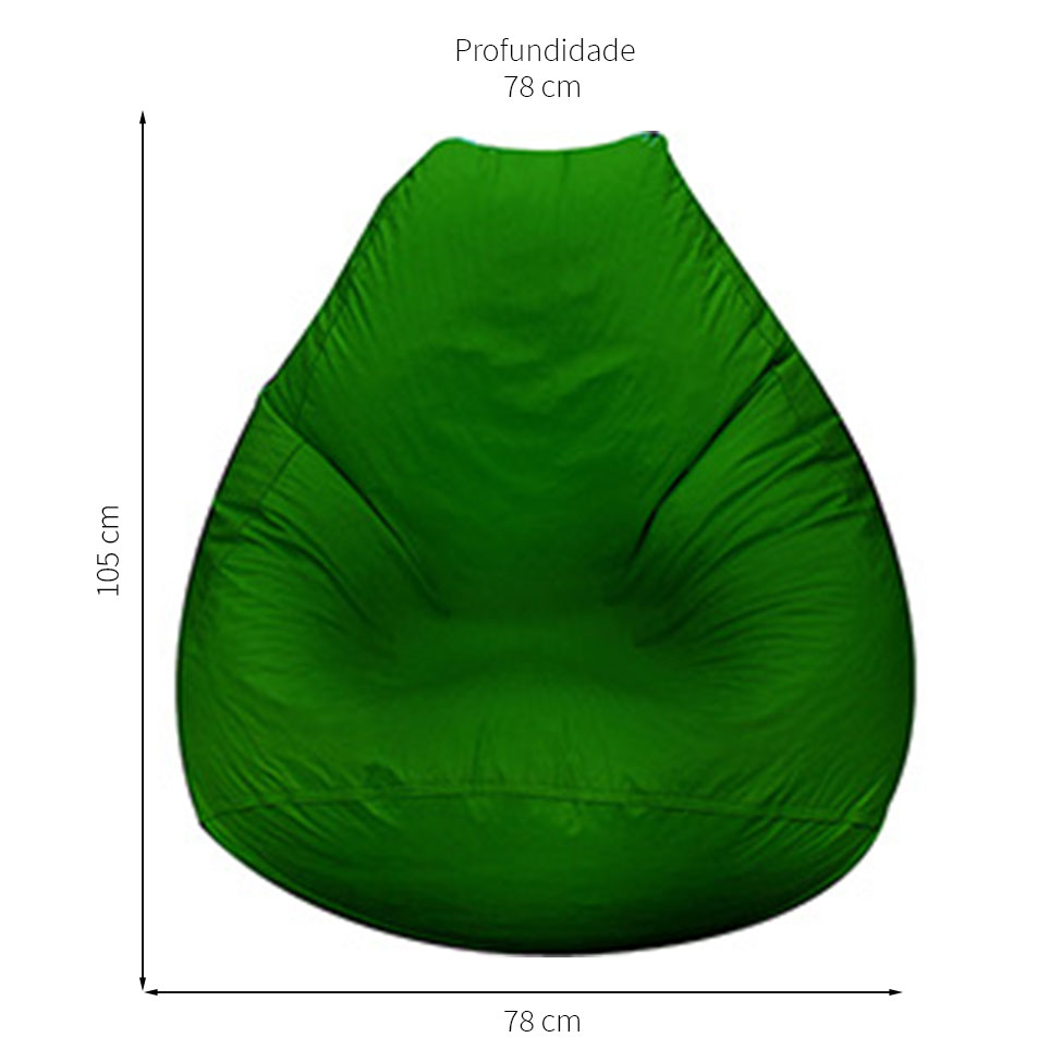 Puff Fofão Verde Escuro