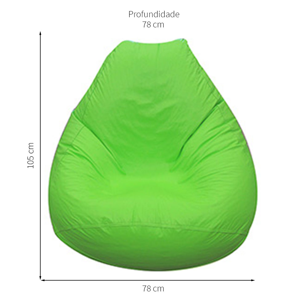 Puff Fofão Verde Limão