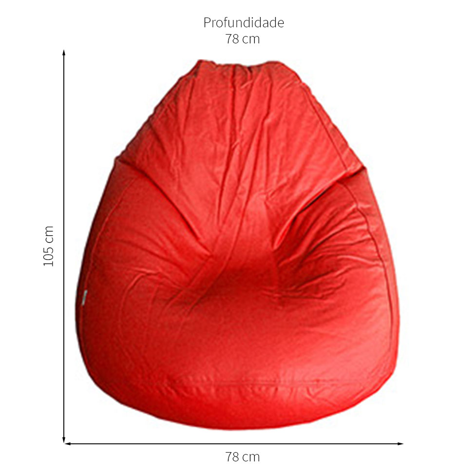 Puff Fofão Vermelho