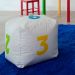 Puff Infantil Dado I Branco e Colorido