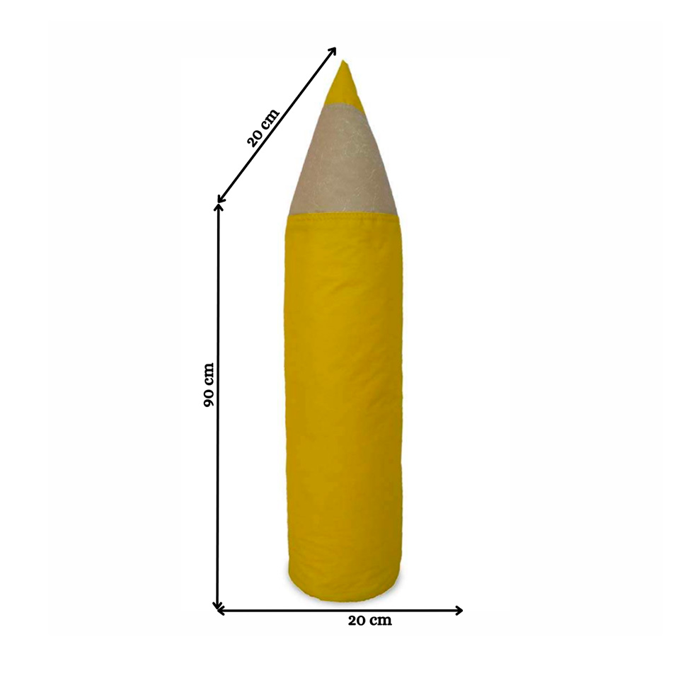 Puff Infantil Lápis Amarelo