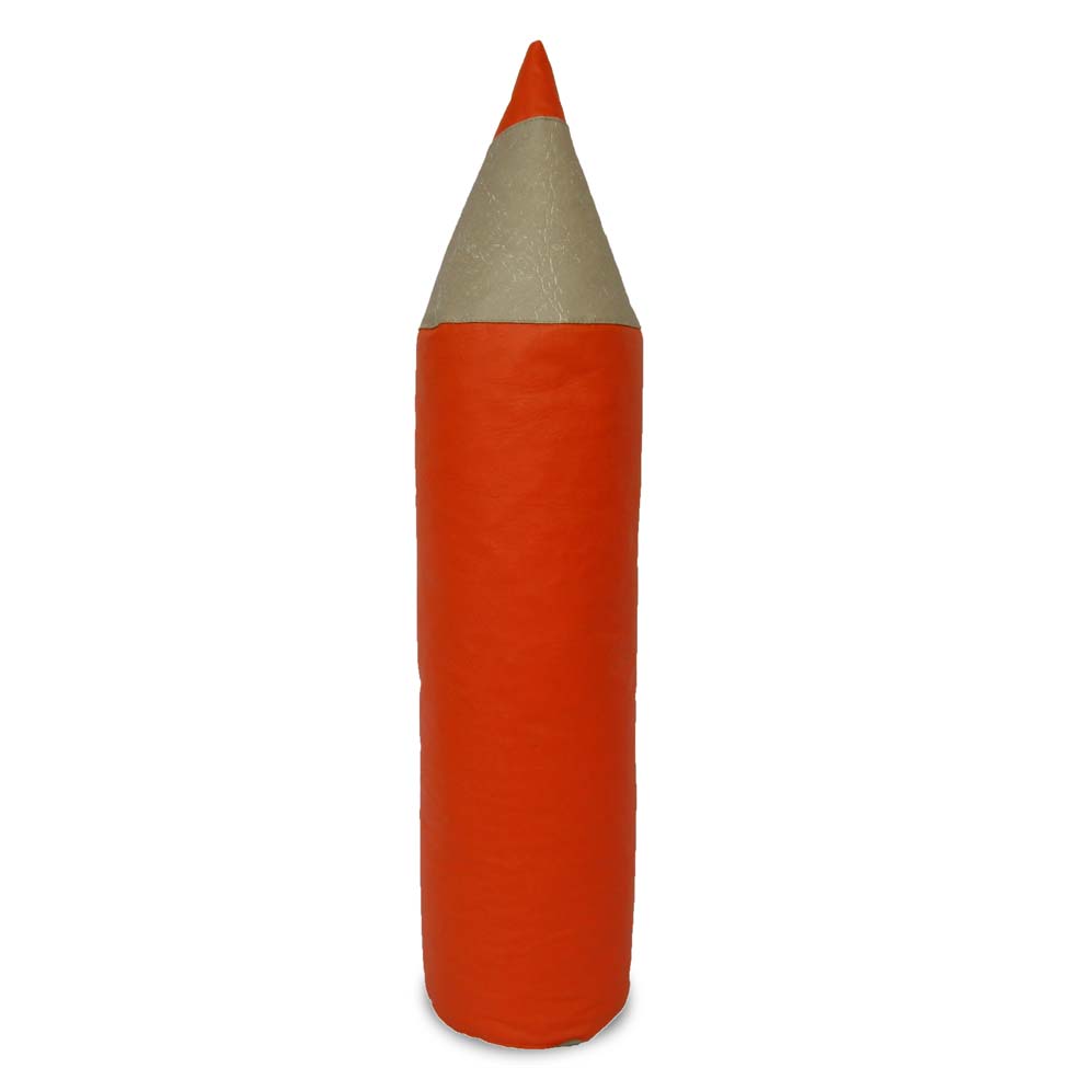 Puff Infantil Lápis Laranja