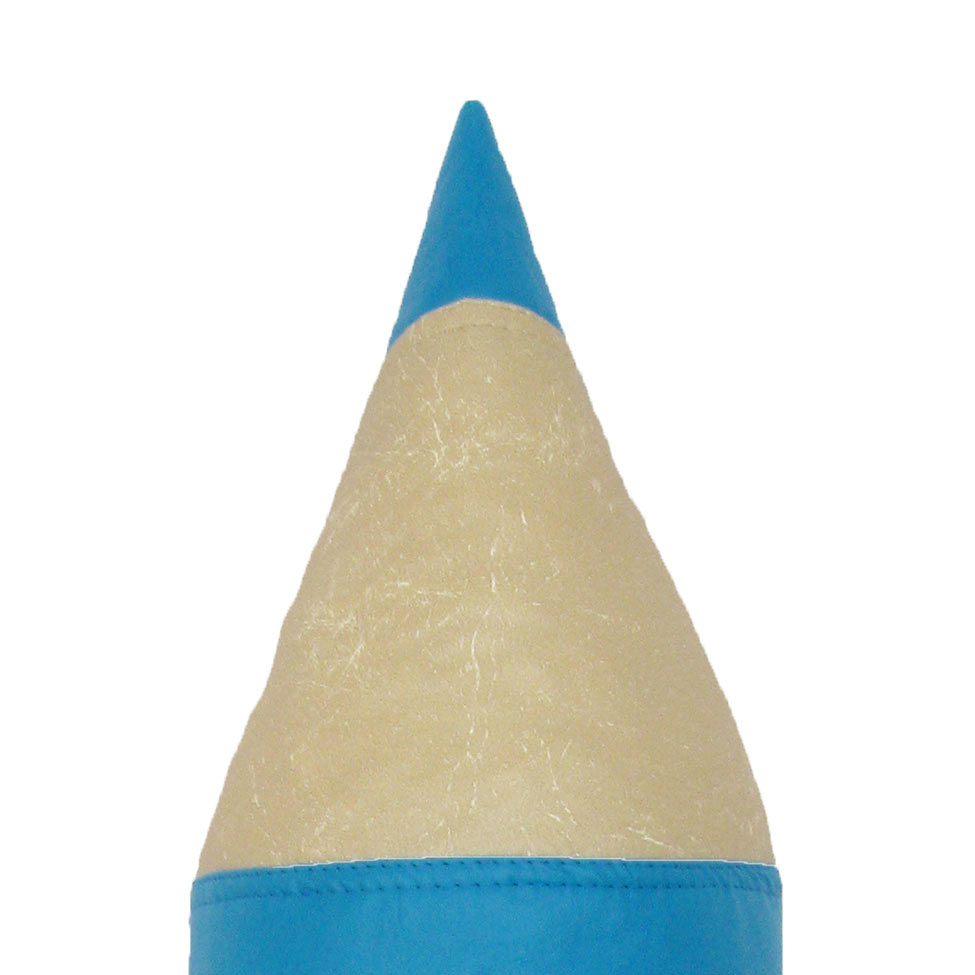 Puff Infantil Lápis em Azul Turquesa