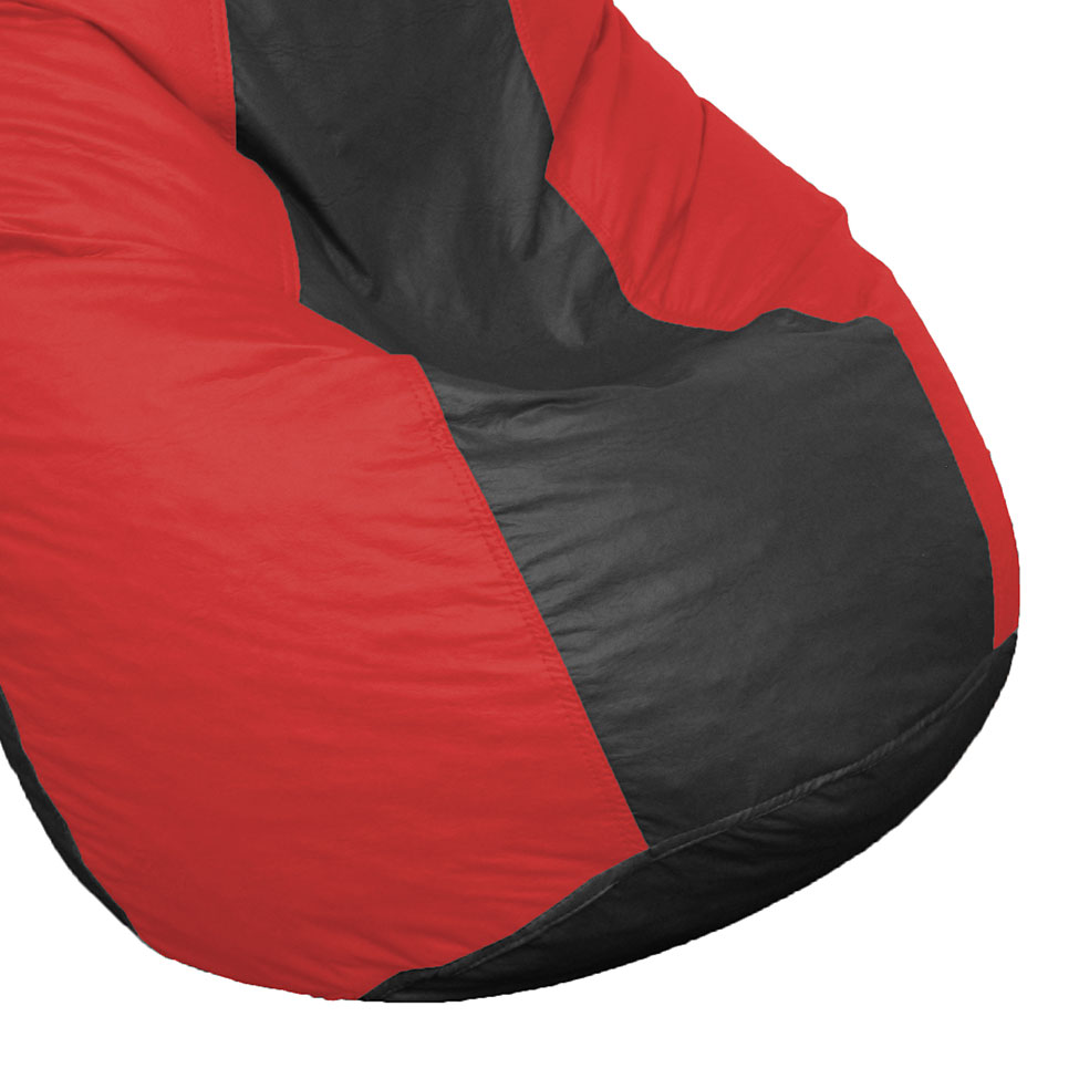 Puff Perão Vermelho e Preto