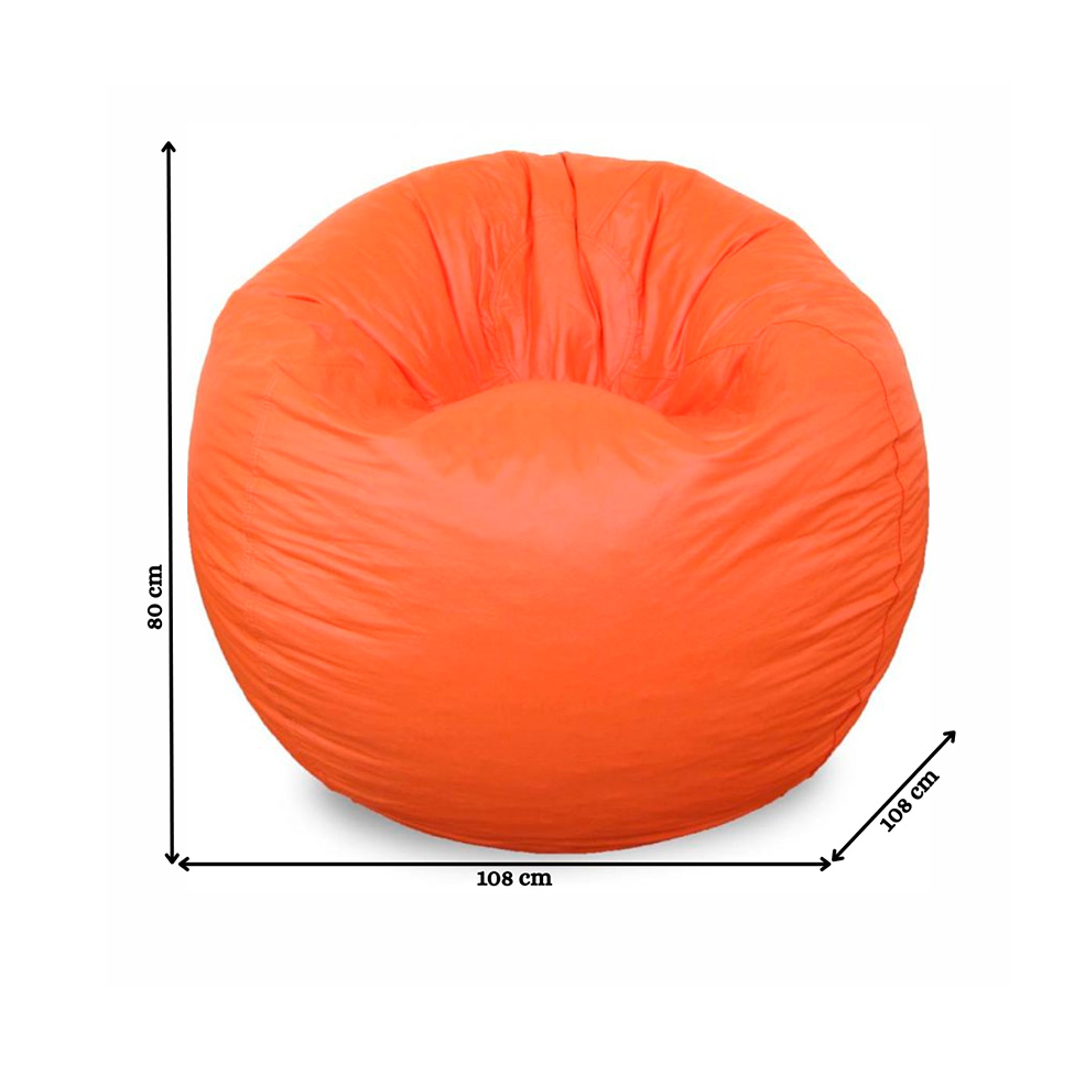 Puff Redondo em Laranja