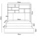 Quarto Infantil Modulado 2 Portas Com Bicama Chiara Carvalho/Branco - Phoenix