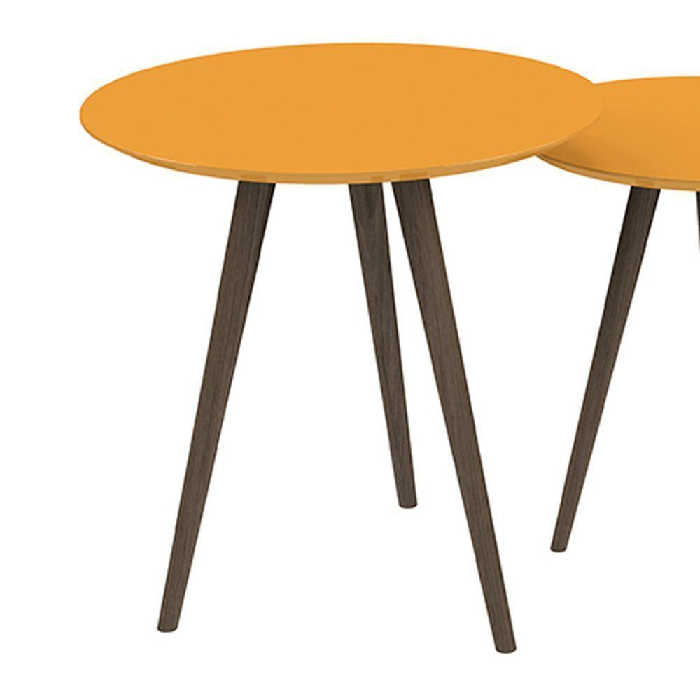 Conjunto De Mesa Redondo Amarelo - Pinoquio