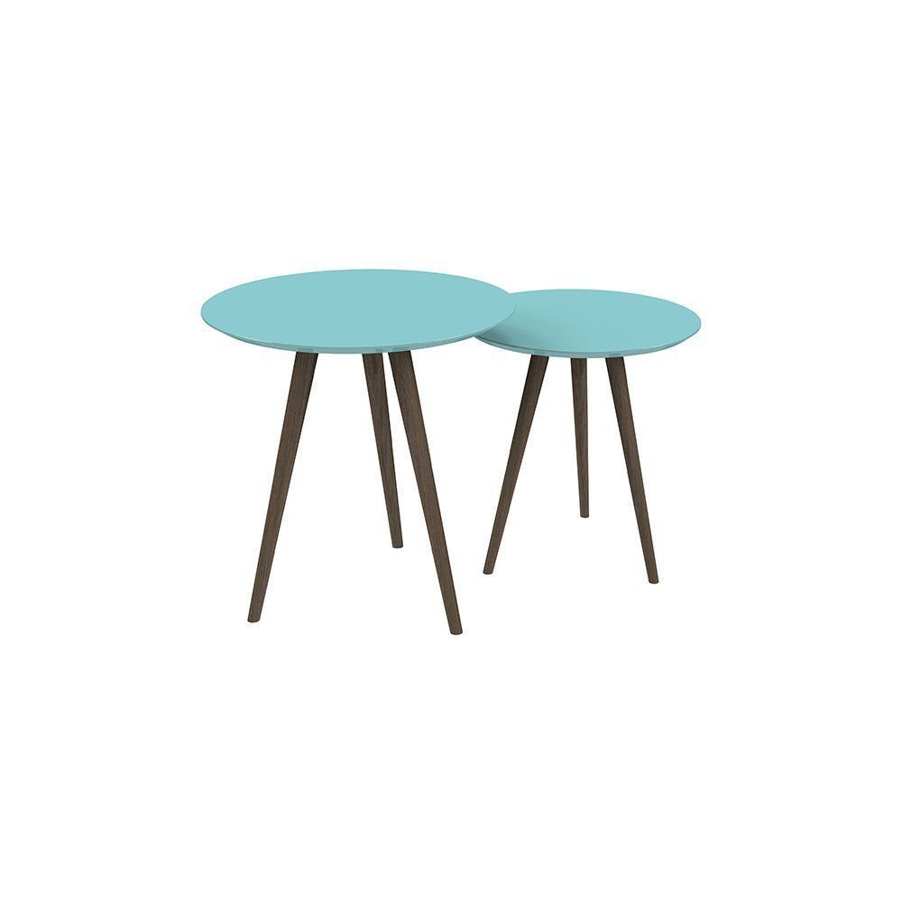 Conjunto De Mesa Redondo Azul - Pinoquio