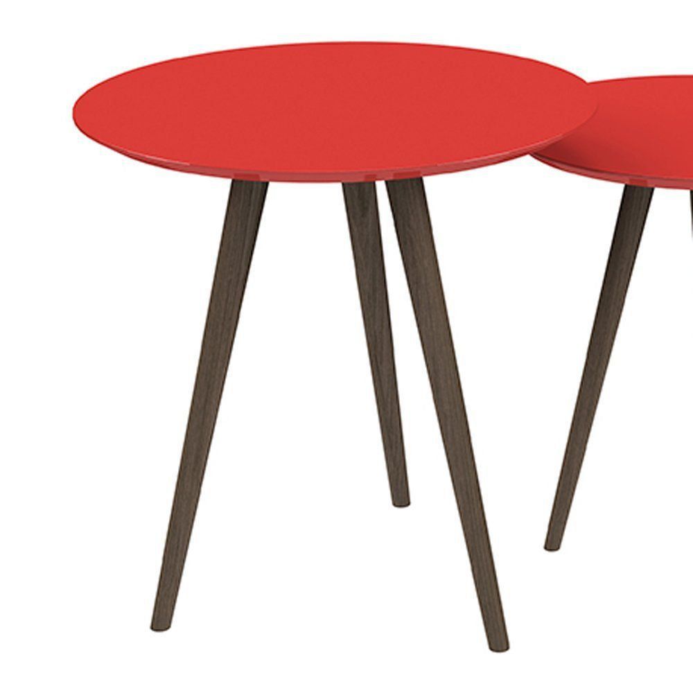Conjunto De Mesa Redondo Vermelho - Pinoquio