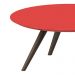 Mesa De Centro Redondo Vermelho - Pinoquio