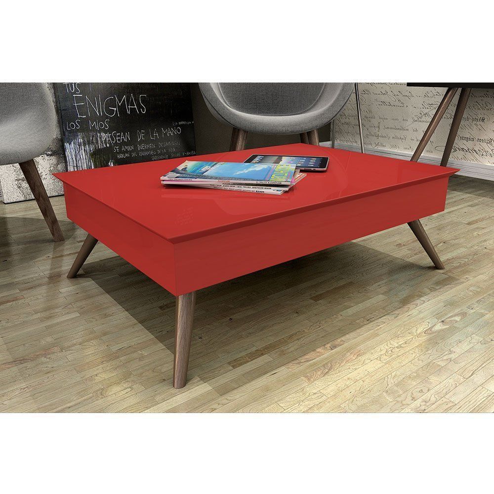 Mesa De Centro Vermelho - Pinoquio 