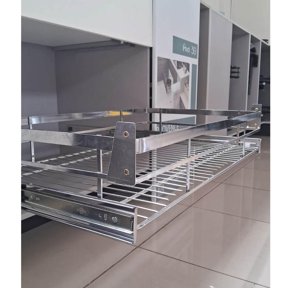 Gaveta Aramada Deslizante 77cm Piatina Aço Cromado Multiuso