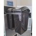 Lixeira Dupla Deslizante 15L Flat Cozinha Aço Pintado Preto