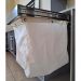 Tulha Aramada Deslizante Cesto de Roupa Suja Aço Inox Piva Fixação Superior com Saco de Tecido