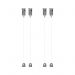 Kit Suspensão Pix Para Fixação Luminária Painel Led Sobrepor