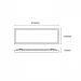 Painel de Led Pix Retangular Embutir 20W 15X62cm Slim Bivolt 3000K Amarelo Quente