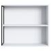 Armario Para Banheiro 60 cm Com Espelho Preto Branco P1015 PP
