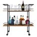 Carrinho Bar Industrial Com Rodizios P1036 Mell Preto PP Milani Store