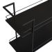 Carrinho Bar Industrial Com Rodizios P1036 Preto PP Milani Store