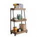 Carrinho Organizador Multiuso 03 Prateleiras P1032 Mel PP Milani Store