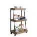 Carrinho Organizador Multiuso 03 Prateleiras P1032 Mel PP Milani Store