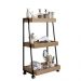Carrinho Organizador Multiuso 03 Prateleiras P1032 Mel PP Milani Store