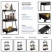 Carrinho Organizador Multiuso 03 Prateleiras P1032 Preto PP Milani Store